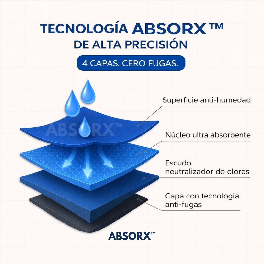 ABSORX™ Boxers ultraabsorbentes para incontinencia