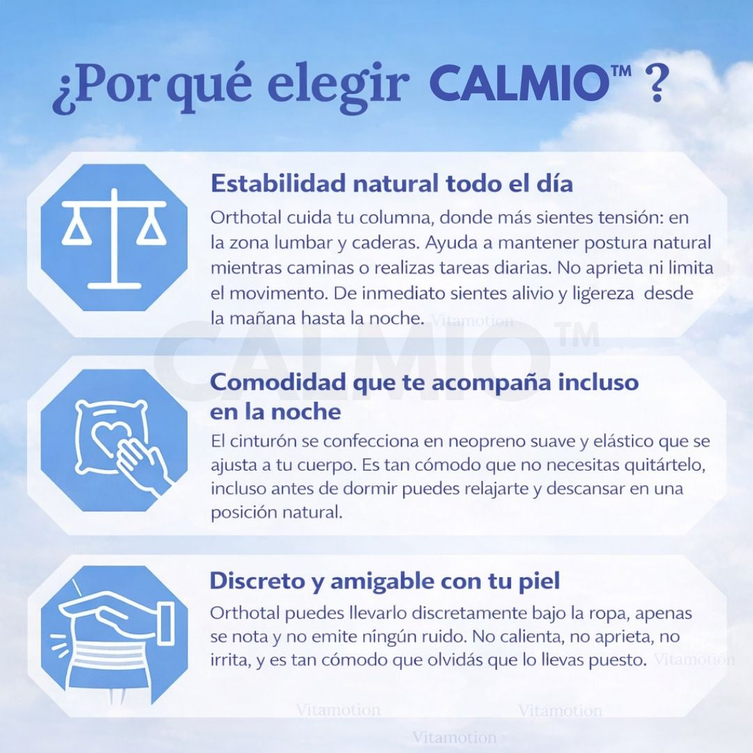 CALMIO™ Cinturón Ortopédico para Ciática y Dolor Lumbar