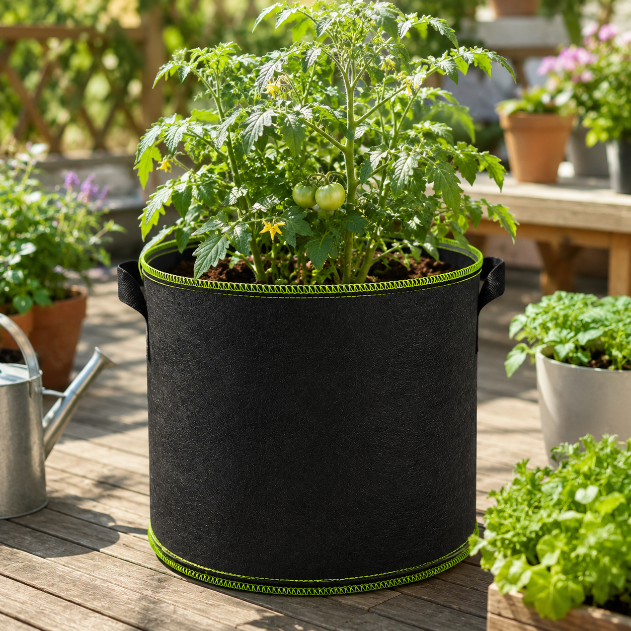 🌱 [UPGRADED] Heavy Duty Grow Bags - Say Goodbye to Root Rot!