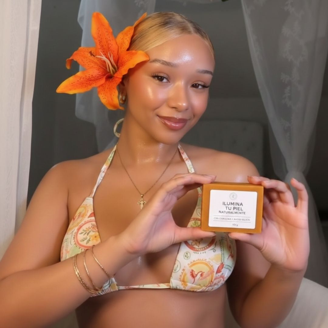 Glow Bar™ Ultra Blanqueador Natural – Jabón de Cúrcuma +  Ácido Kójico para Manchas Oscuras y Acné