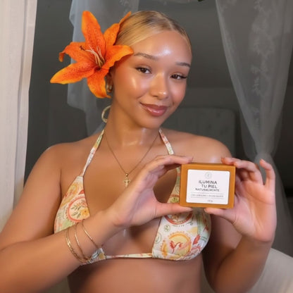 Glow Bar™ Ultra Blanqueador Natural – Jabón de Cúrcuma +  Ácido Kójico para Manchas Oscuras y Acné