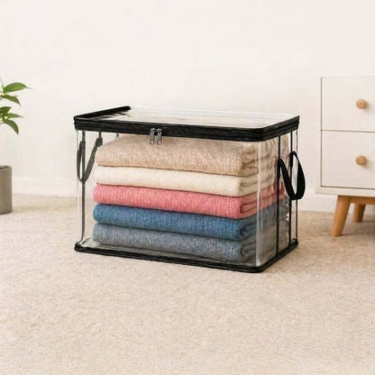 Heavy Duty Clear Storage Bags with Reinforced Handles 👍