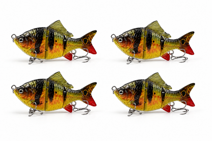 💥 Hyper-Realistic Multi-Jointed Bionic Swimbait | S-Curve Action Lure 🐟