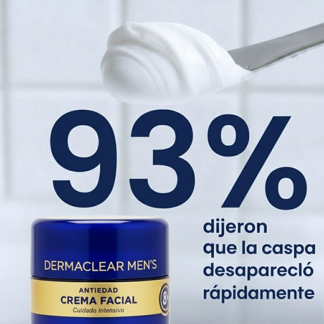 Elimina Escamas e Irritación en el Rostro y cuero cabelludo Masculino - Tratamiento Regenerativo 8 en 1