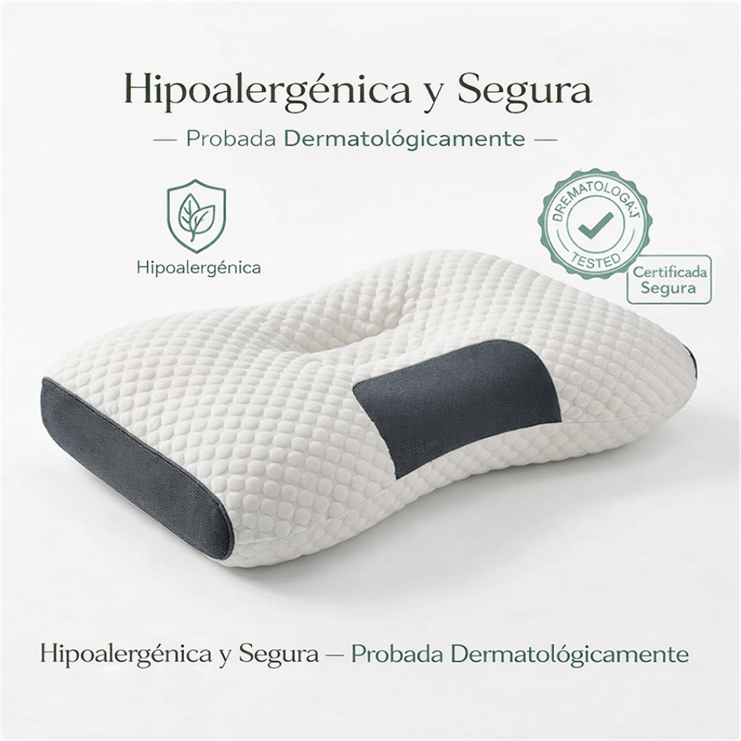 Somnia™ Almohada Ortopédica Ergonómica Cervical para Alineación de Columna y Descanso Profundo