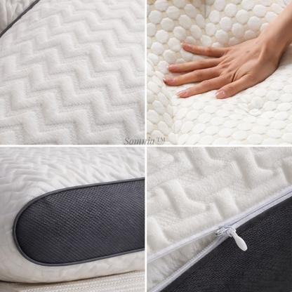 Somnia™ Almohada Ortopédica Ergonómica Cervical para Alineación de Columna y Descanso Profundo