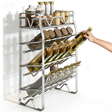 Multifunctional Stainless Steel Kitchen Storage Rack