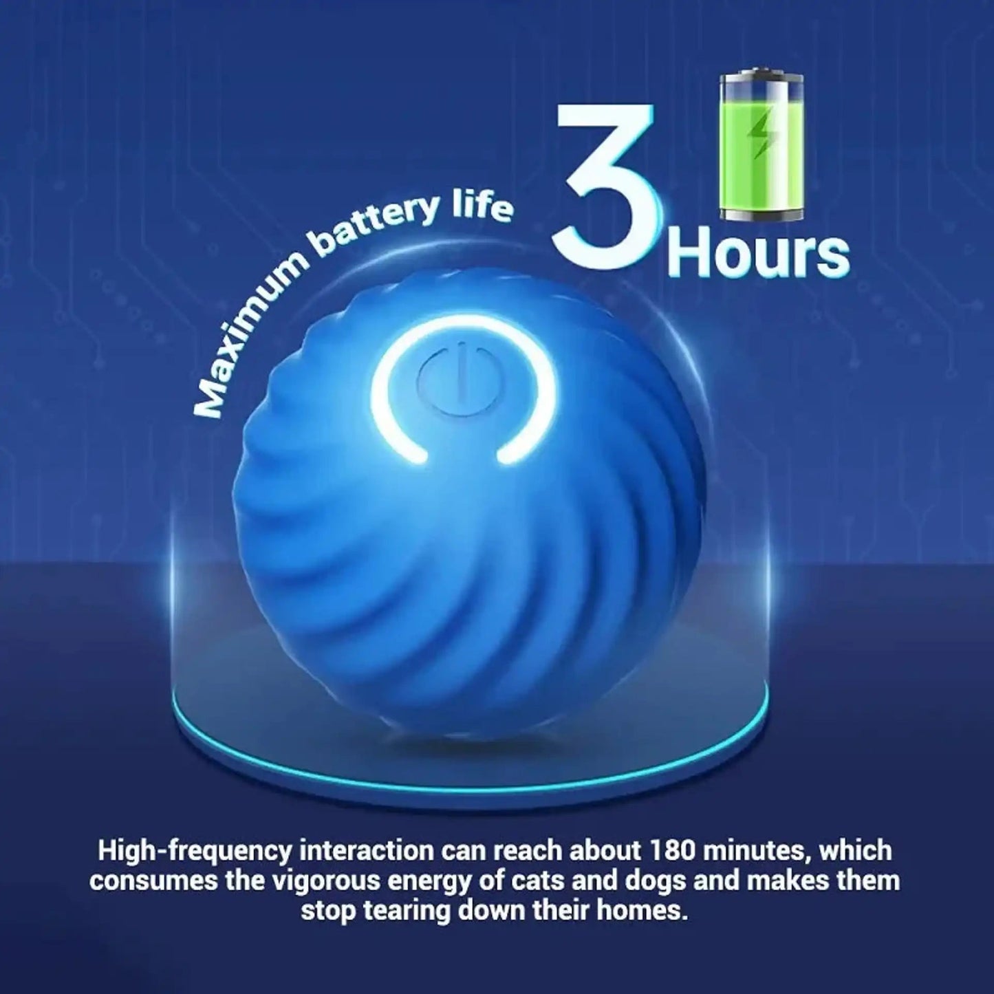 🐶Automatic Interactive Pet Ball for Indoor Exercise & Boredom Relief🐶