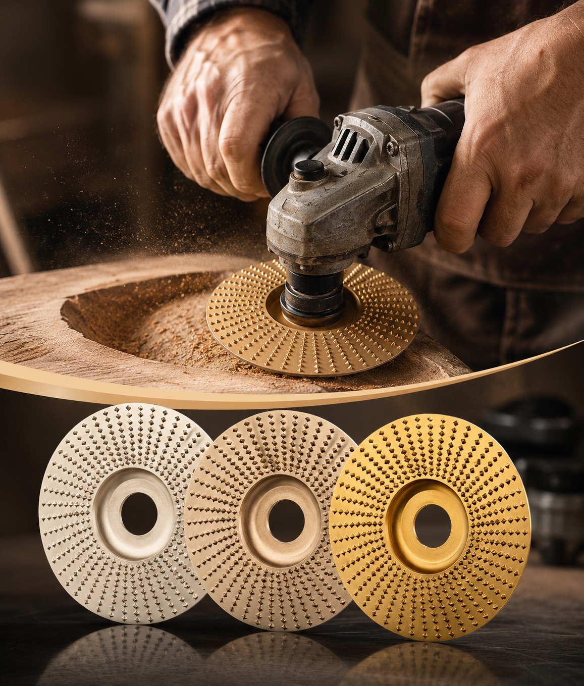 Limited Deal: Wood Carving Disc for Angle Grinder – Buy 1 Get 1 Free