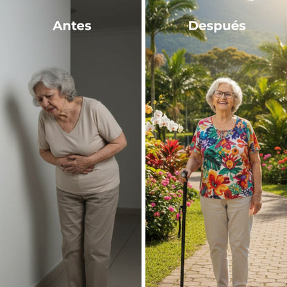 VittaStep™ Bastón Ortopédico Ergonómico Premium con Soporte 360° y linterna