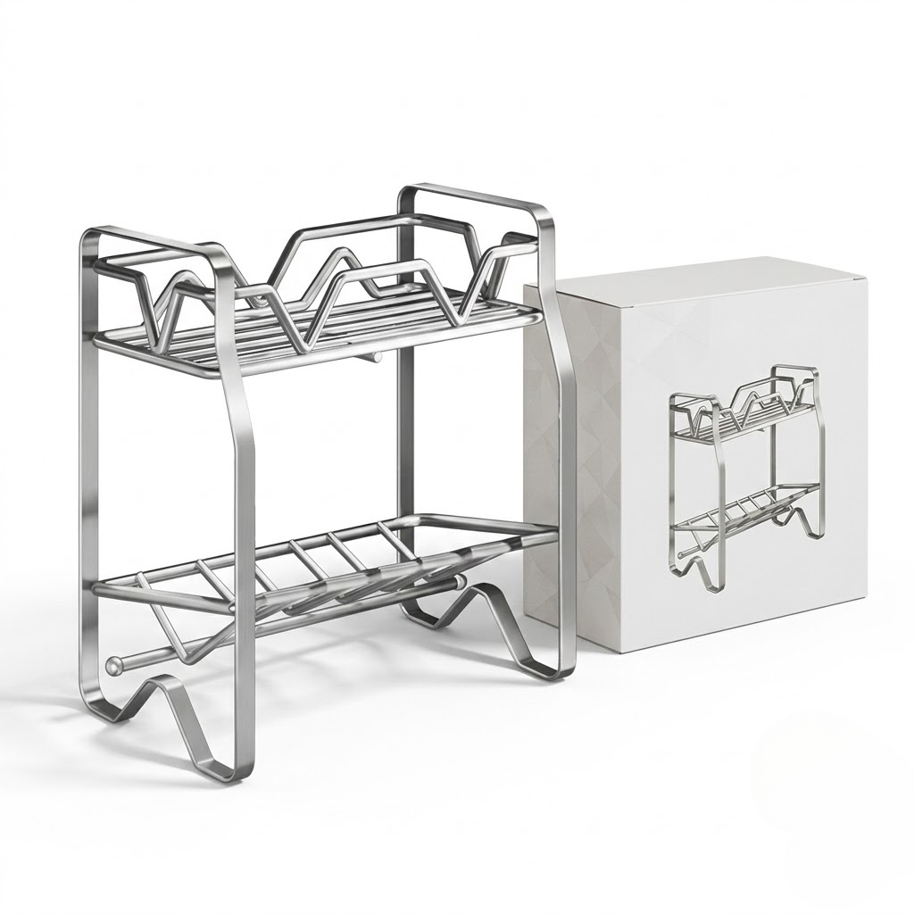 Multifunctional Stainless Steel Kitchen Storage Rack
