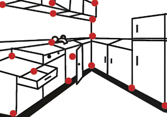 How to identify cockroach hotspots in the kitchen